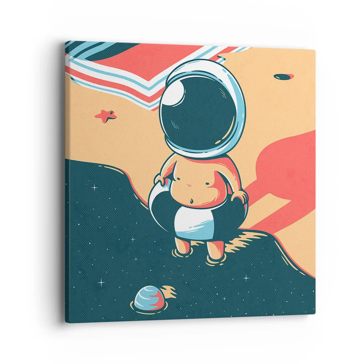 Schilderen op canvas - Vanuit een ander perspectief - 40x40 cm