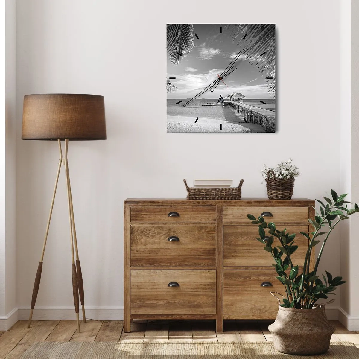 Wandklok - Klok - Herinnering of droom? - 40x40 cm