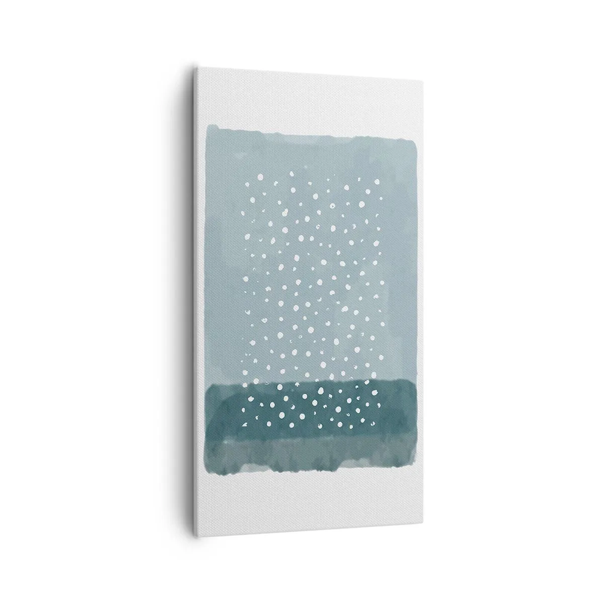 Schilderen op canvas - Gegroeid op blauw - 55x100 cm