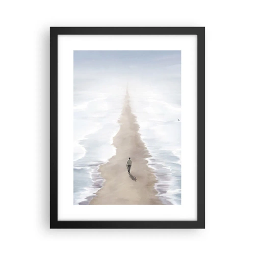 Poster in een zwarte lijst - Een gouden toekomst - 30x40 cm
