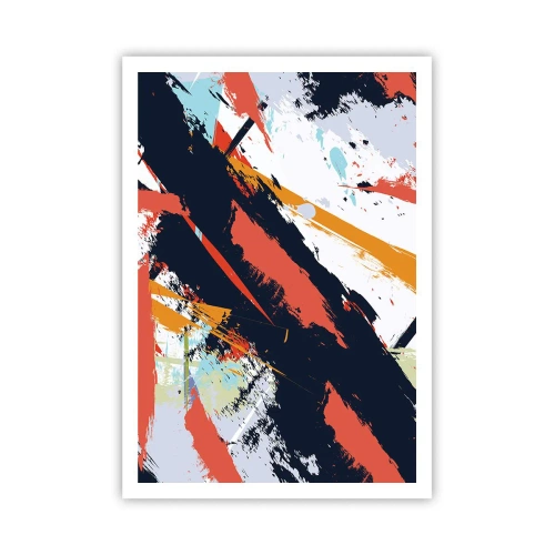 Poster - Dynamische compositie - 70x100 cm