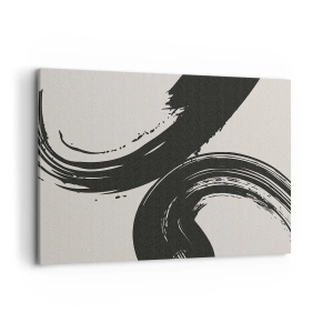 Schilderen op canvas - Vegend en cirkevormig - 100x70 cm