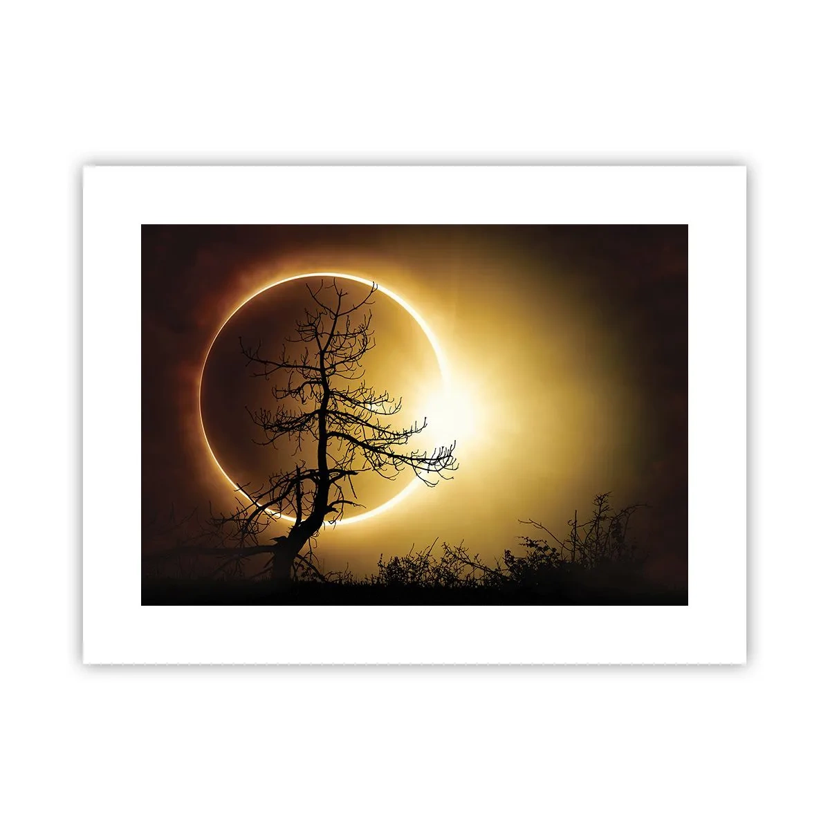 Poster - Totale zonsverduistering - 40x30 cm
