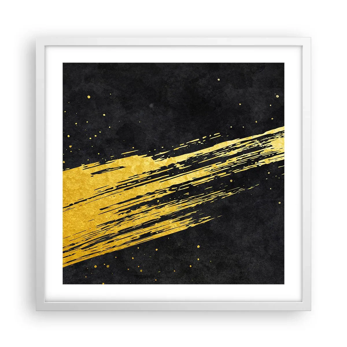 Poster in een witte lijst - Spring in hyperruimte - 50x50 cm