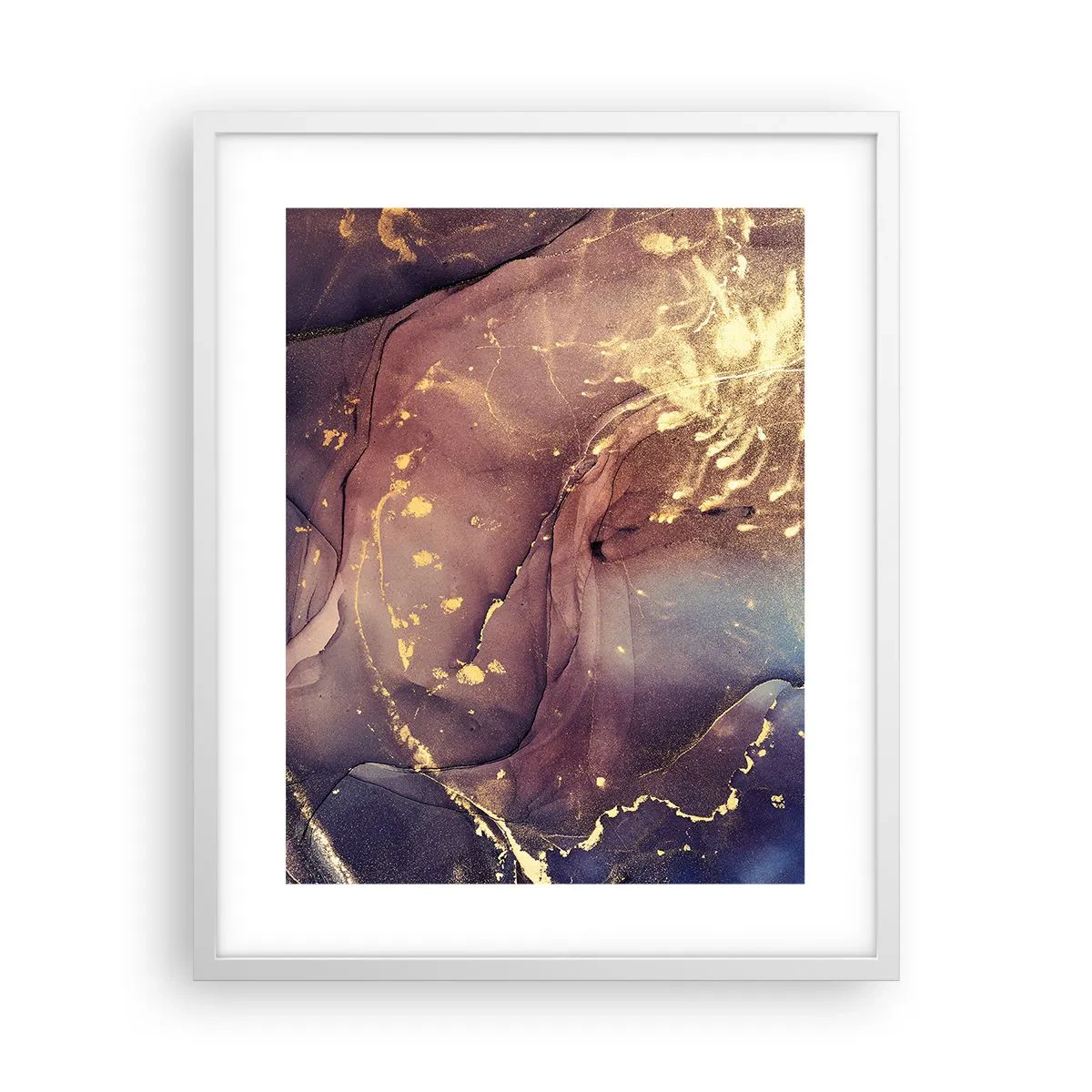 Poster in een witte lijst - Materie en geest - 40x50 cm