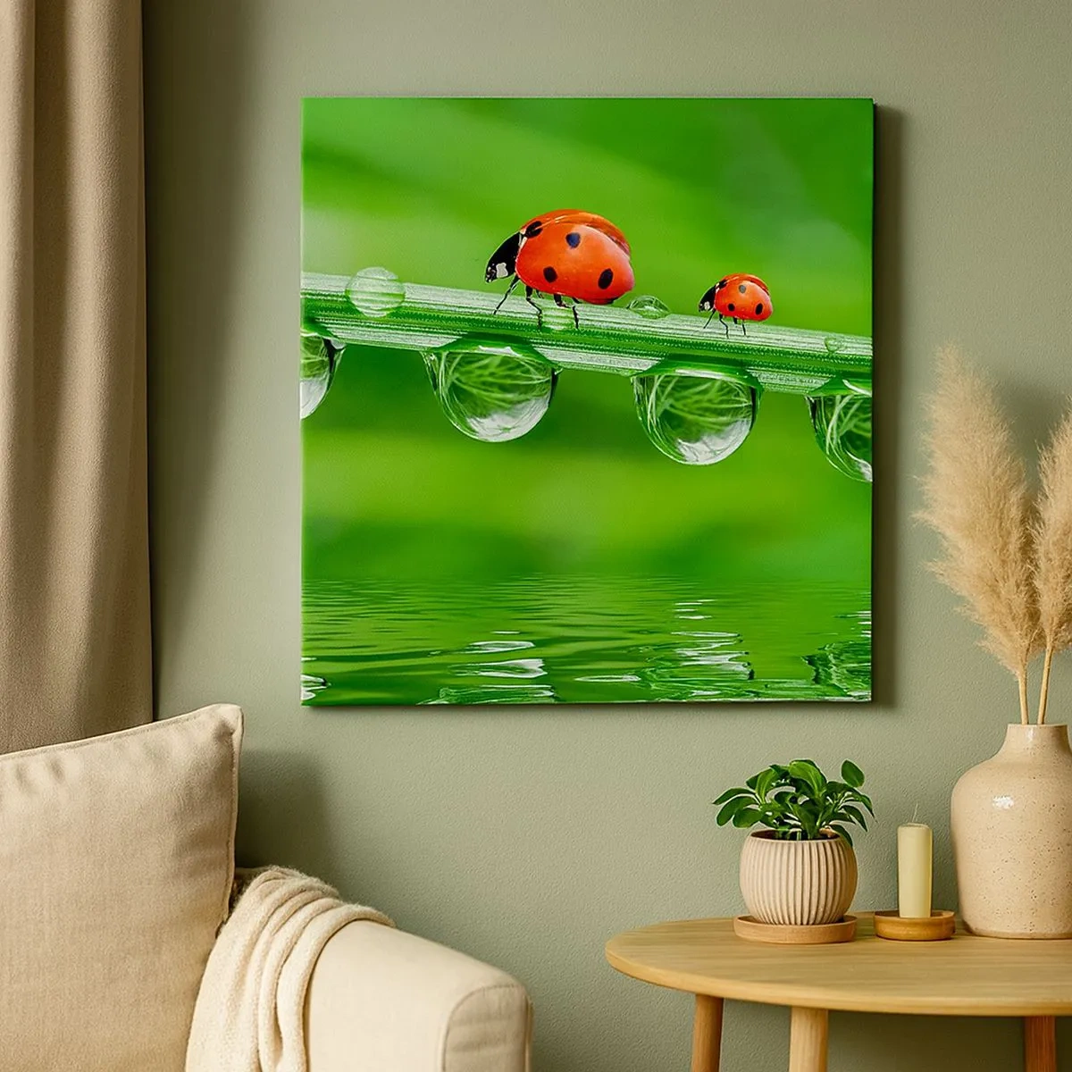 Schilderen op canvas - De hele zomer onderweg - 30x30 cm