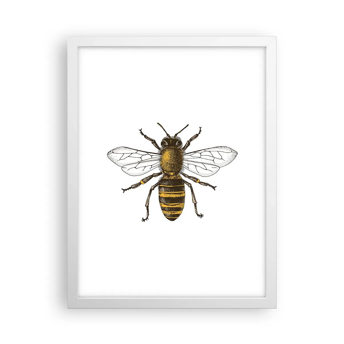 Poster in een witte lijst - Mooi en goed - 30x40 cm