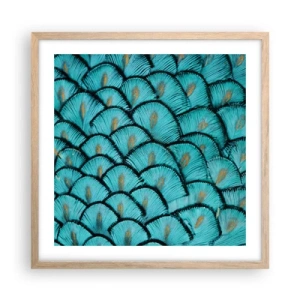 Een poster in een licht eiken lijst - Het grote verengala - 50x50 cm