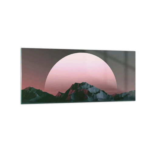 Schilderen op glas - In een naburig sterrenstelsel - 120x50 cm