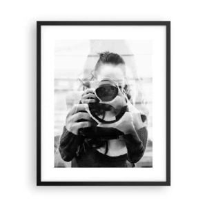 Poster in een zwarte lijst - Maker en materiaal - 40x50 cm