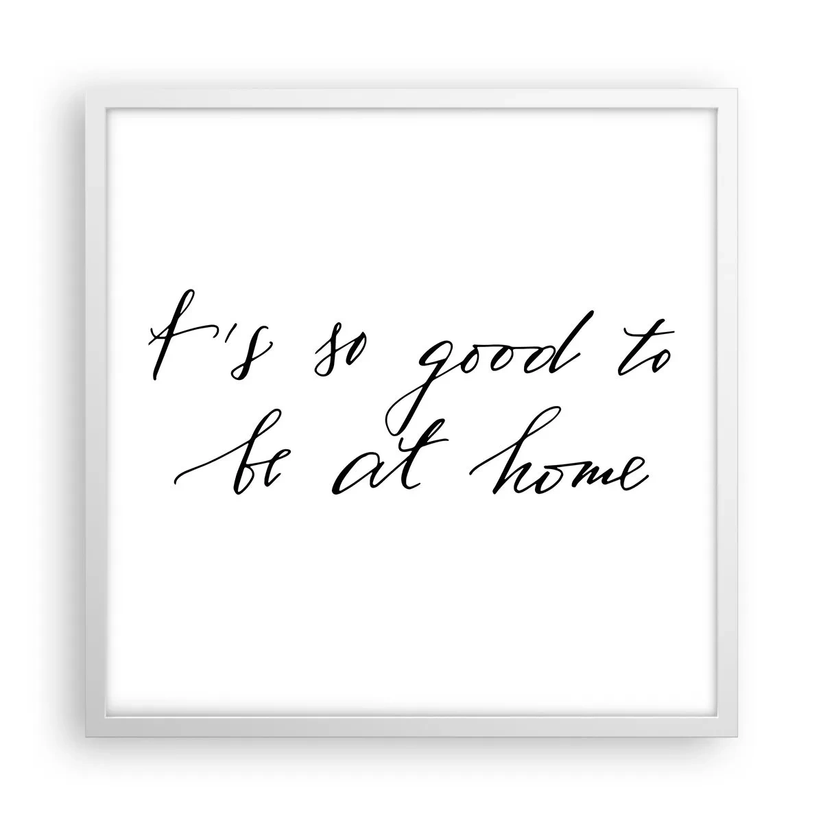 Poster in een witte lijst - De hele waarheid - 50x50 cm