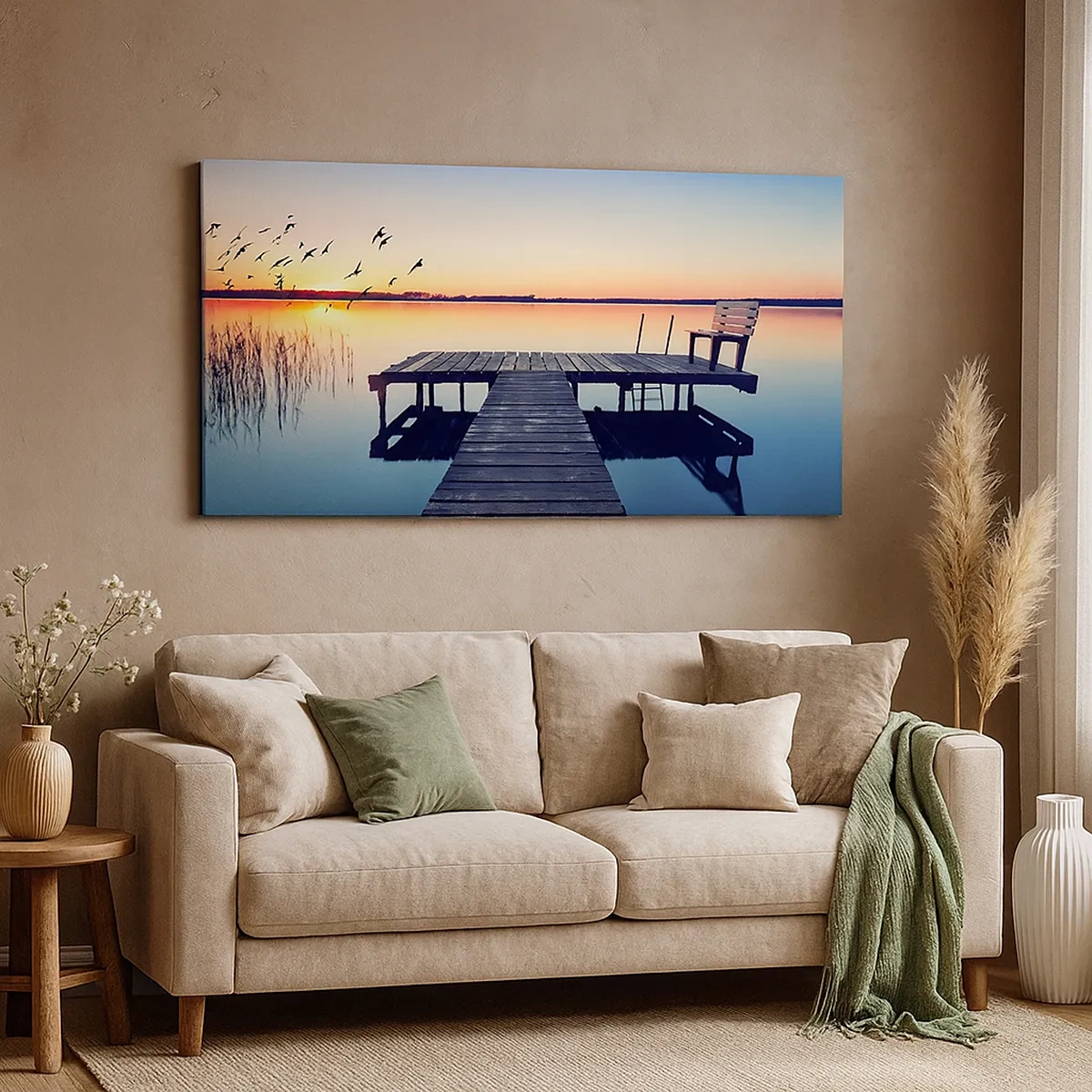 Schilderen op canvas - Dat was een goede dag - 30x30 cm