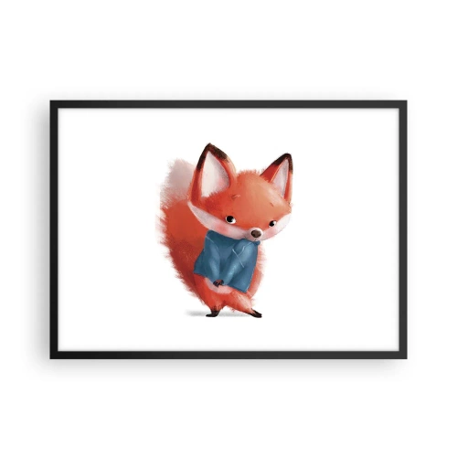 Poster in een zwarte lijst - Past het bij me? - 70x50 cm
