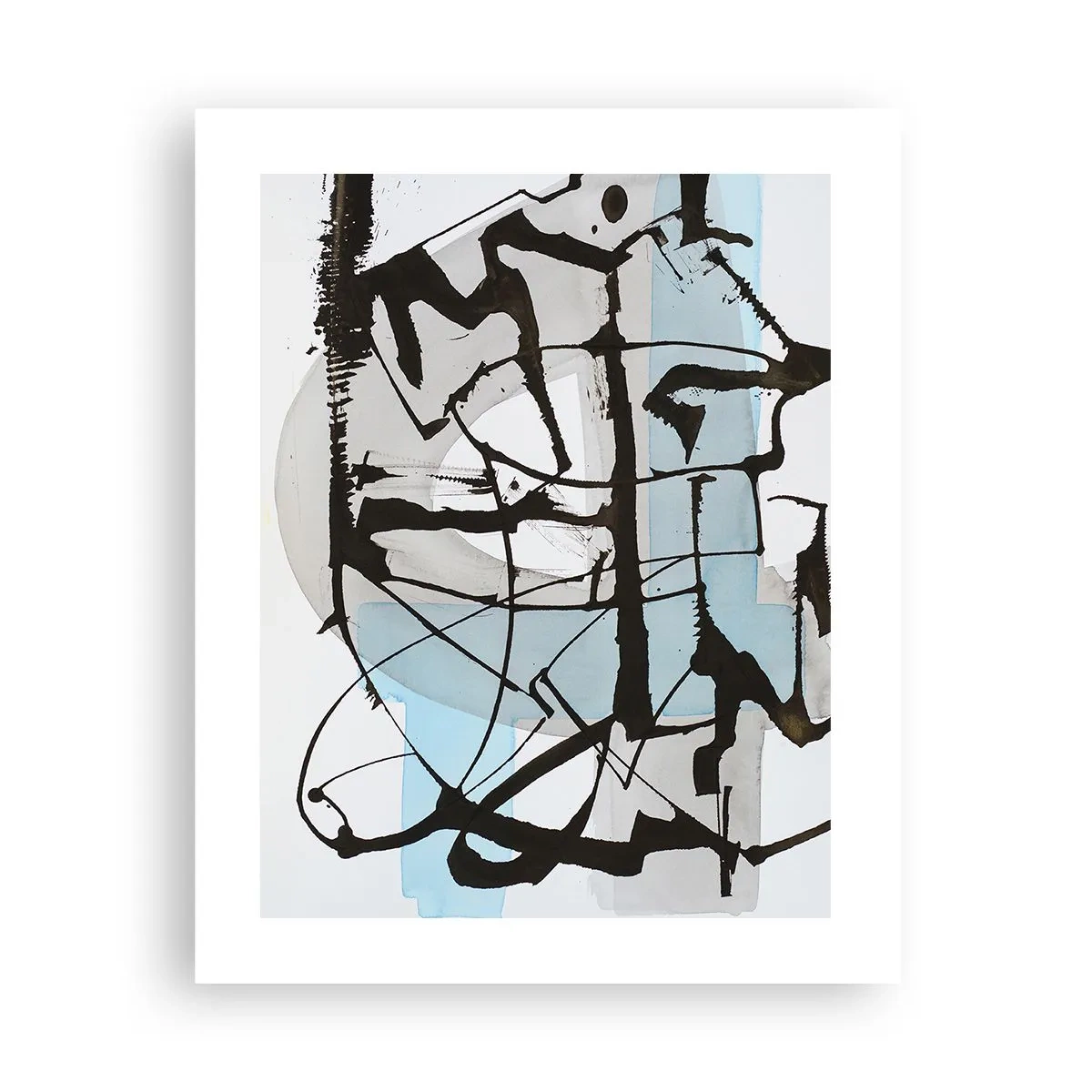 Poster - Toch blauw - 40x50 cm