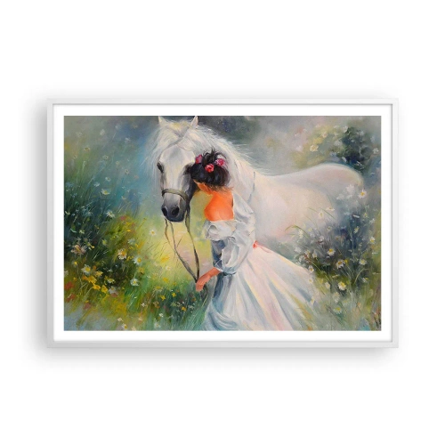 Poster in een witte lijst - Als uit een mooie droom - 100x70 cm