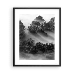 Poster in een zwarte lijst - Opstaand uit de slaap - 40x50 cm