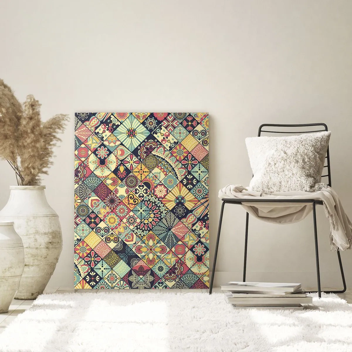 Schilderen op glas - Marokkaanse sfeer - 70x100 cm