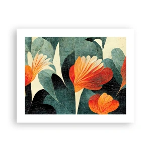 Poster - De hitte van de tropen en de koelte van het groen - 50x40 cm