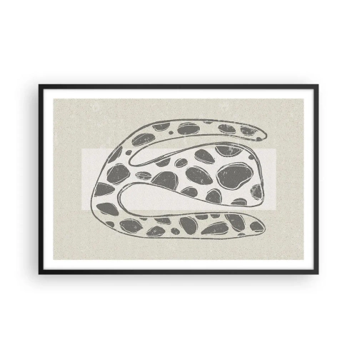 Poster in een zwarte lijst - Een vreemd wezen - 91x61 cm