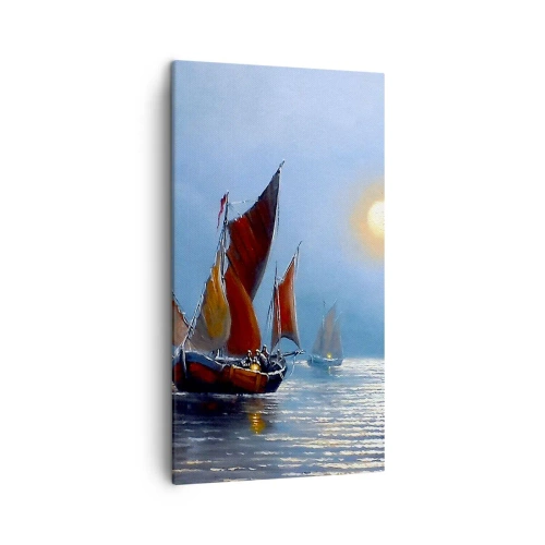 Schilderen op canvas - Nachtvangst - 45x80 cm