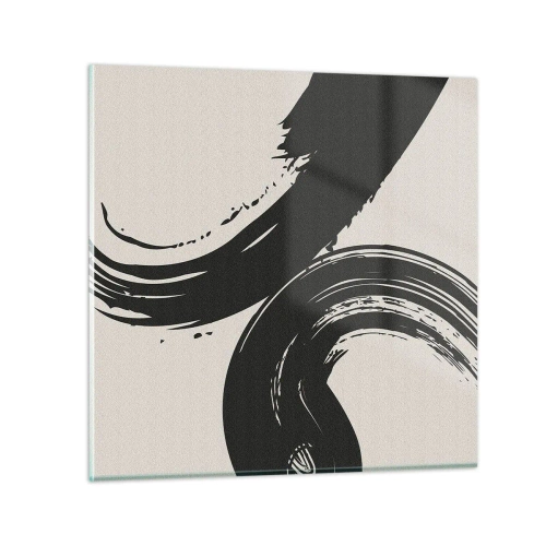 Schilderen op glas - Vegend en cirkevormig - 30x30 cm