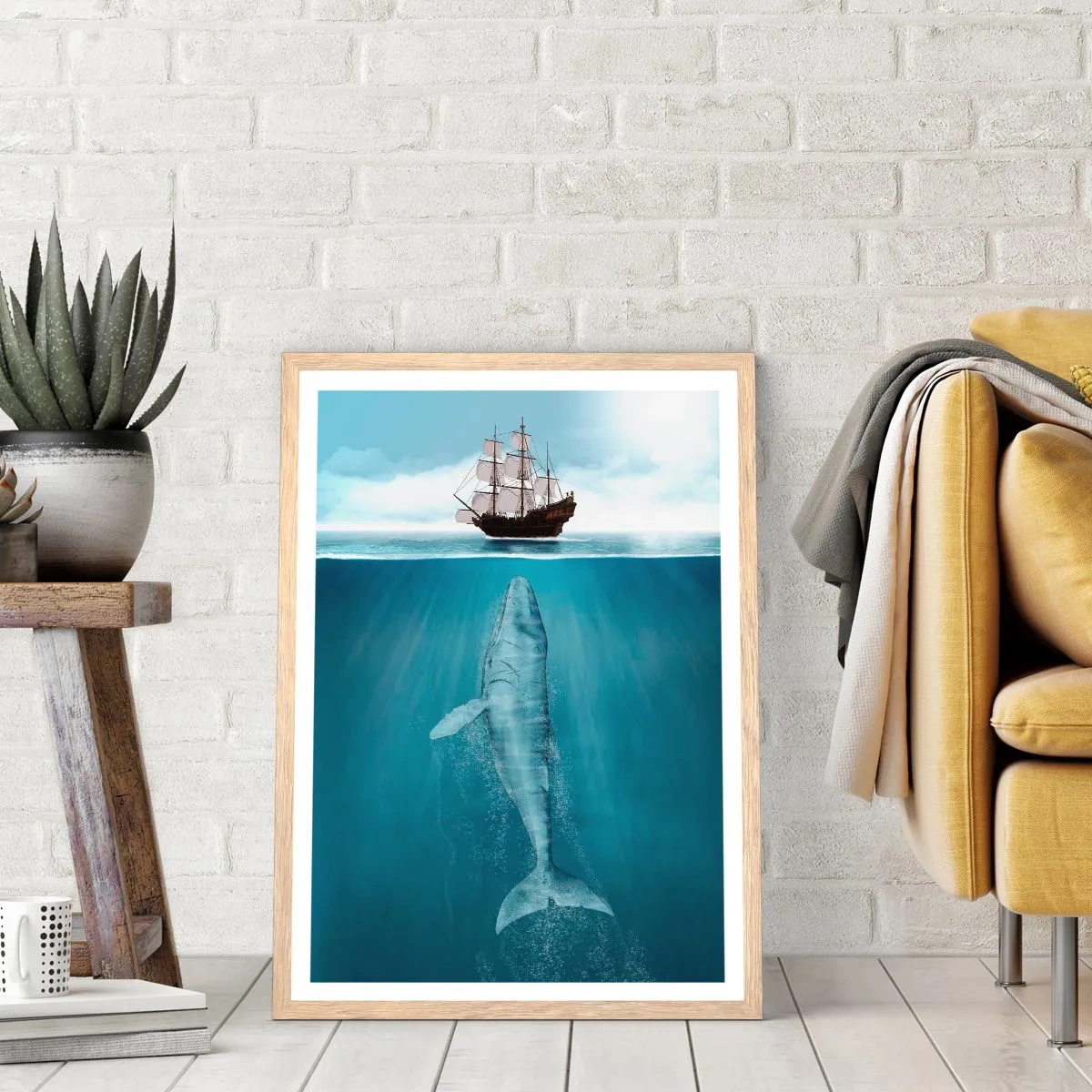 Een poster in een licht eiken lijst - Het is beter om het niet te weten - 50x70 cm