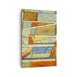 Schilderen op canvas - Kubisme op de bouwplaats - 80x120 cm