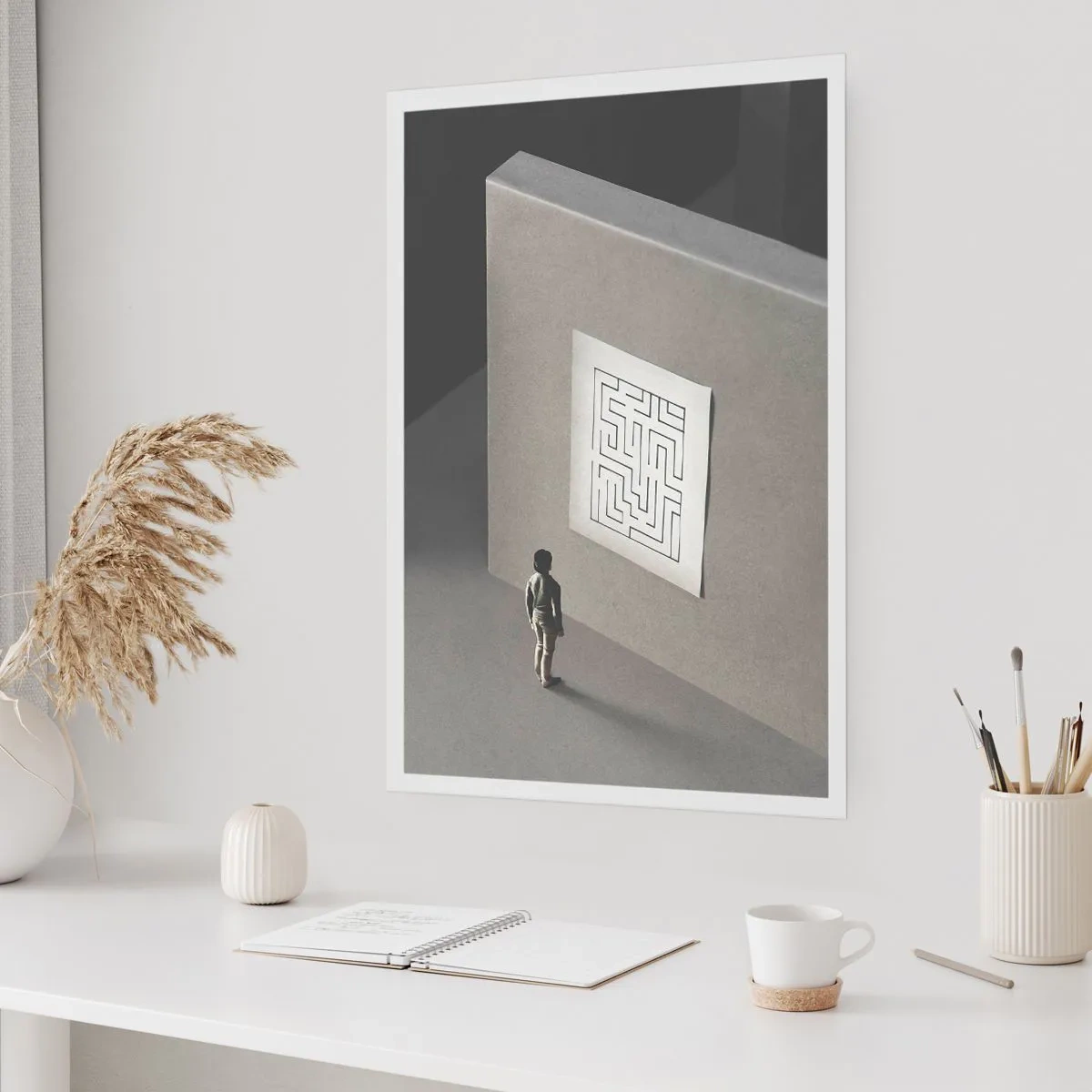 Poster - Maar waar ben ik? - 40x50 cm