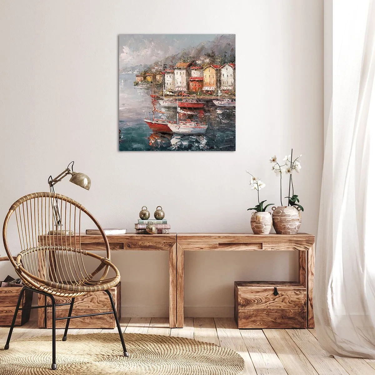 Schilderen op canvas - Romantisch toevluchtsoord - 30x30 cm