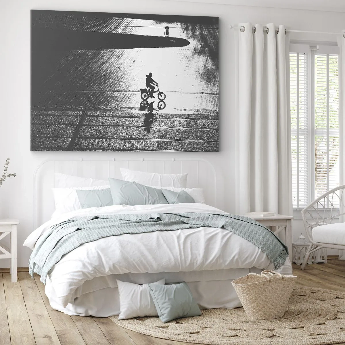 Schilderen op canvas - Voor mij, door de stad - 120x80 cm