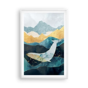 Poster in een witte lijst - De koele schoonheid van het noorden - 61x91 cm