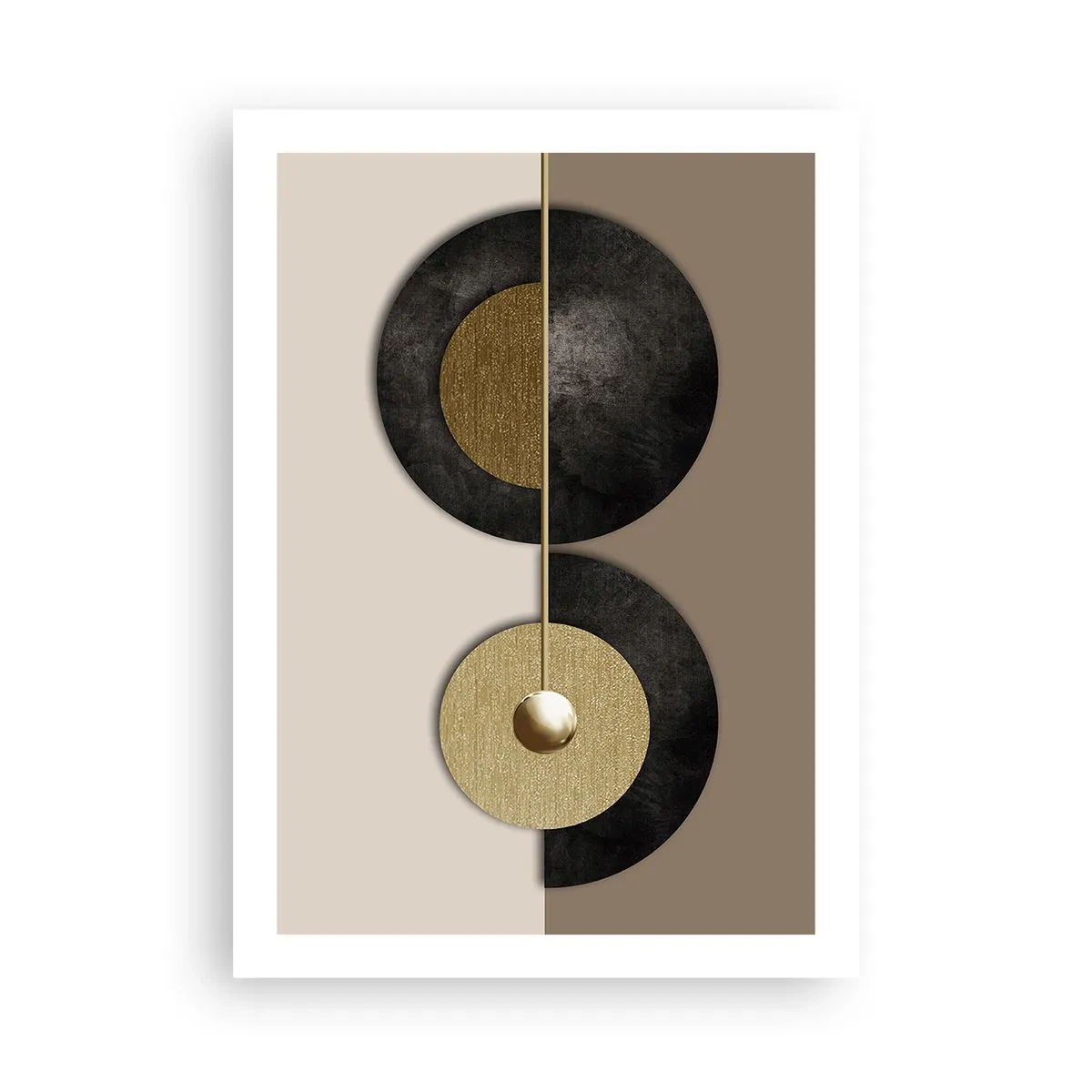 Poster - Variaties rond de cirkel - 50x70 cm