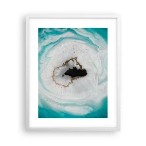 Poster in een witte lijst - Binnendringen - 40x50 cm