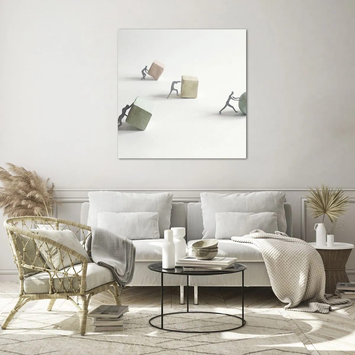 Schilderen op glas - Puur leven - 70x70 cm