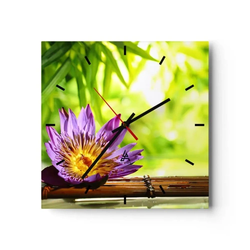 Wandklok - Klok - In de Aziatische zon - 30x30 cm