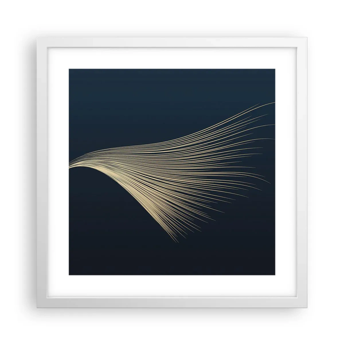 Poster in een witte lijst - Als het haar van een engel - 40x40 cm