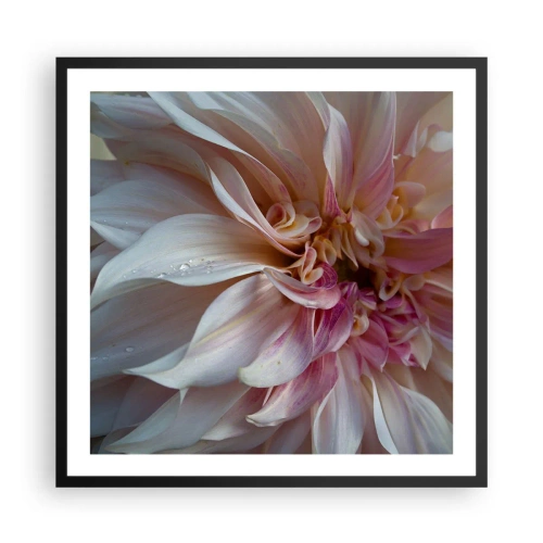 Poster in een zwarte lijst - Bloeiende frisheid - 60x60 cm