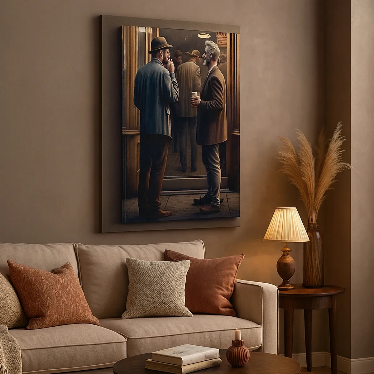 Schilderen op canvas - Een goed moment van de dag - 50x70 cm