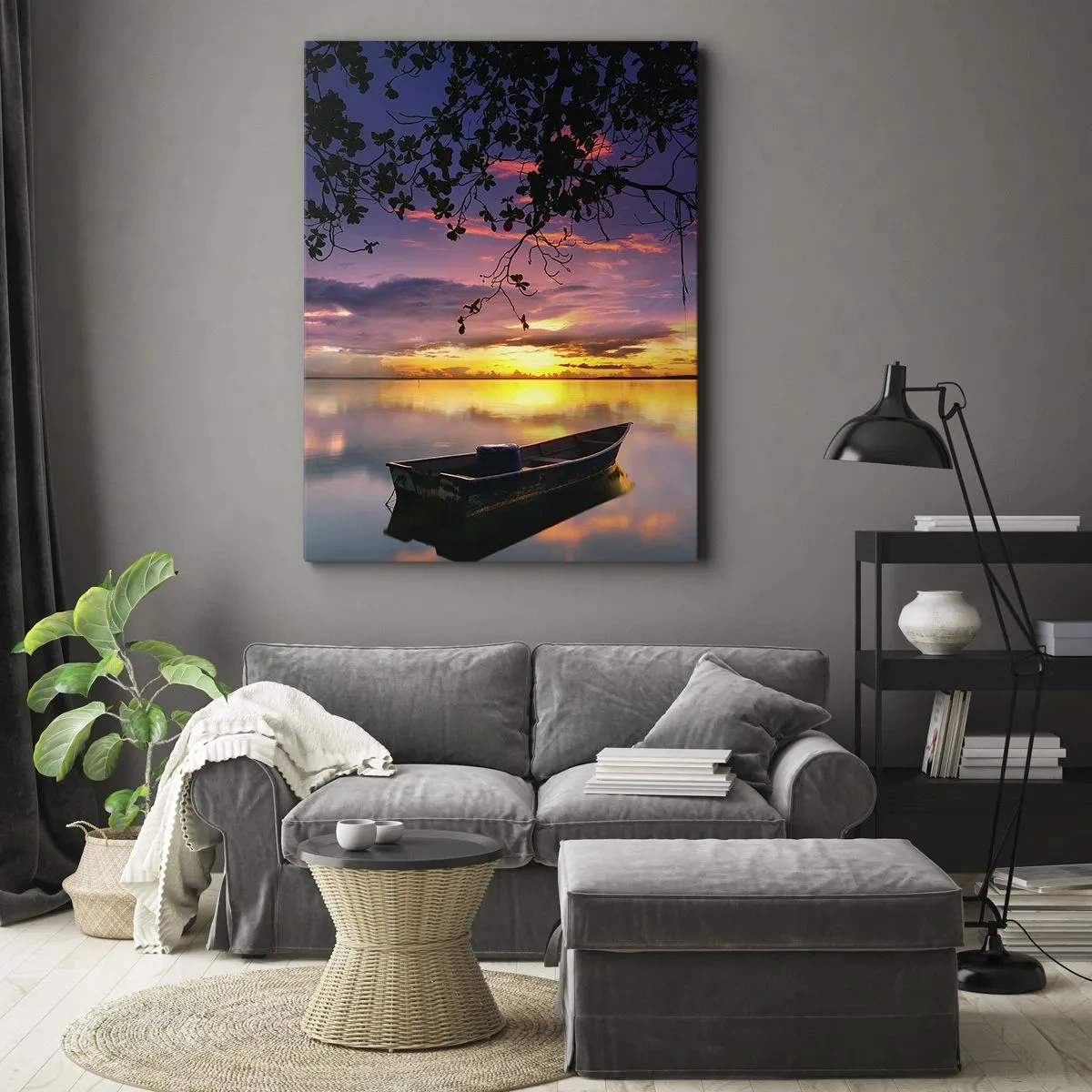 Schilderen op canvas - "Je lijkt midden in de lucht te hangen..." - 50x70 cm