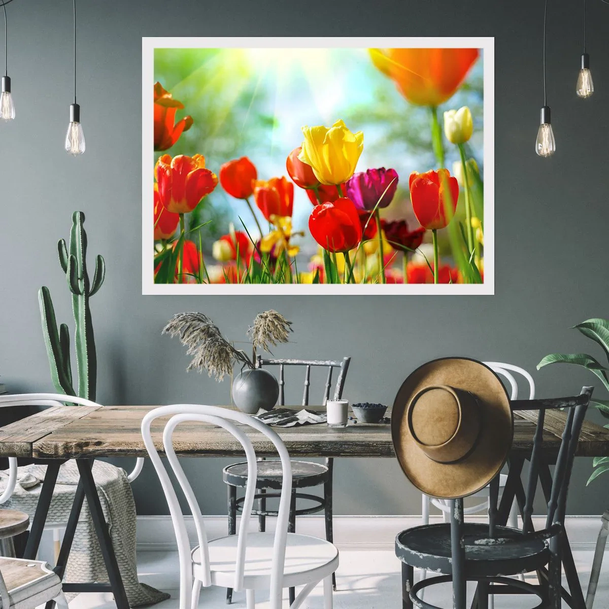 Poster - Alle kleuren van de zon - 100x70 cm
