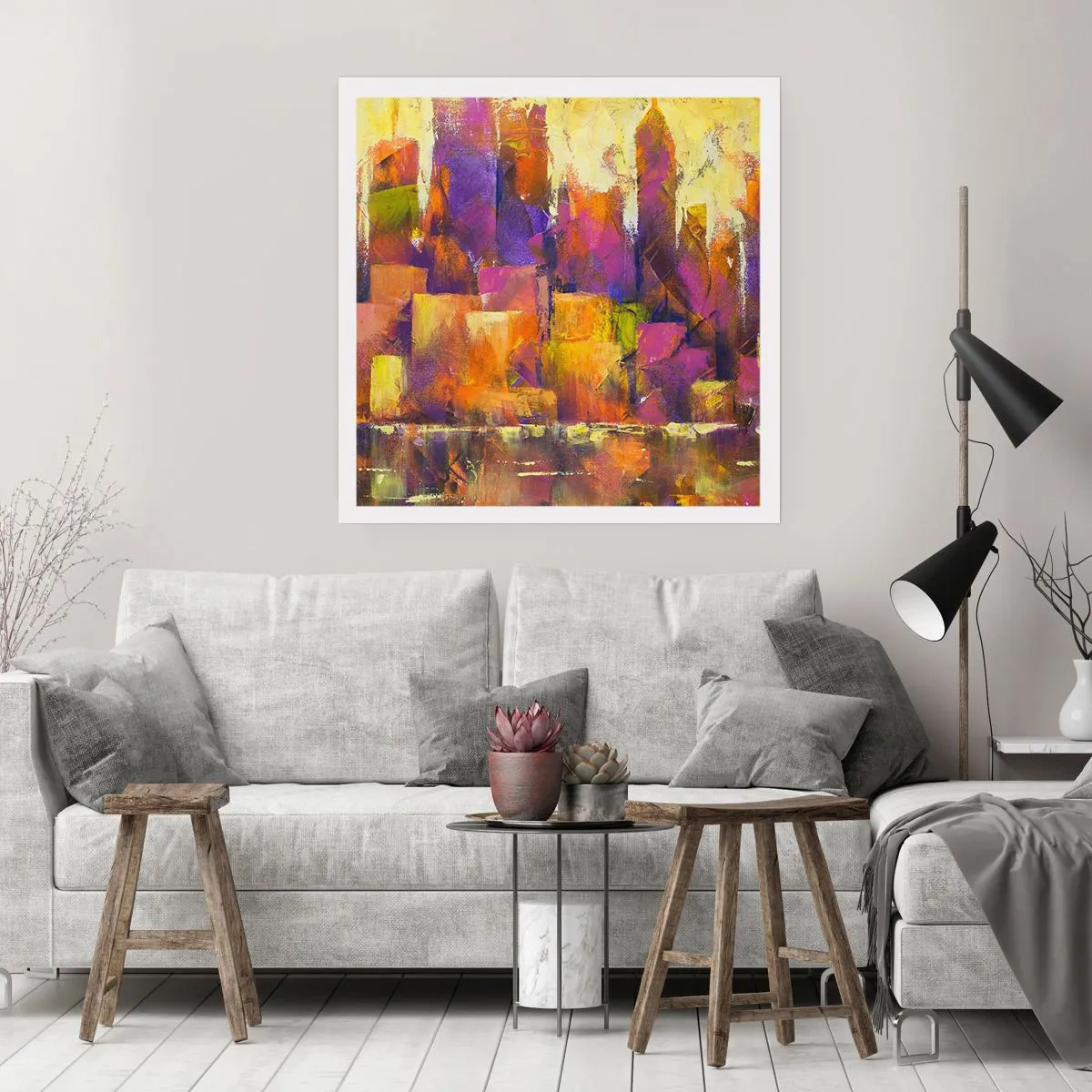 Poster - Metropolitan compositie - 60x60 cm