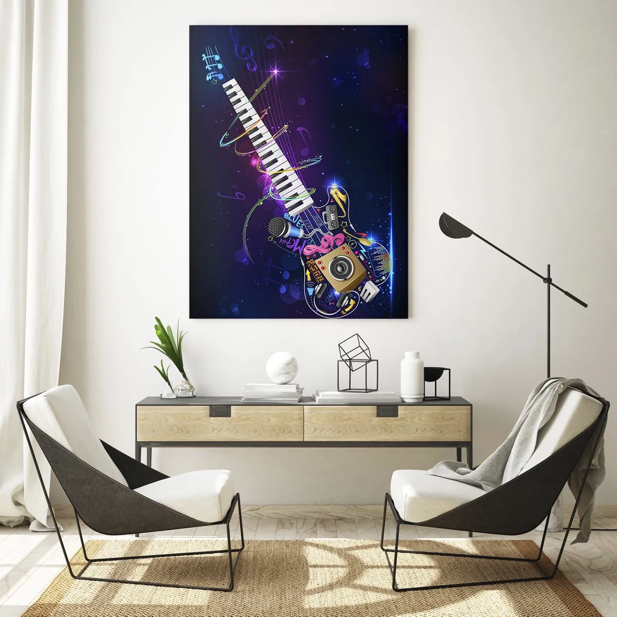 Schilderen op glas - En alles is prima. - 50x70 cm