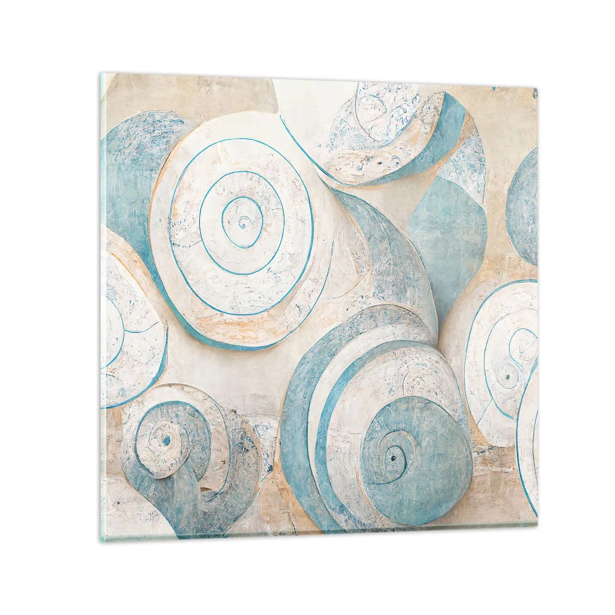 Schilderen op glas - Wat zit er in de schelp? - 60x60 cm