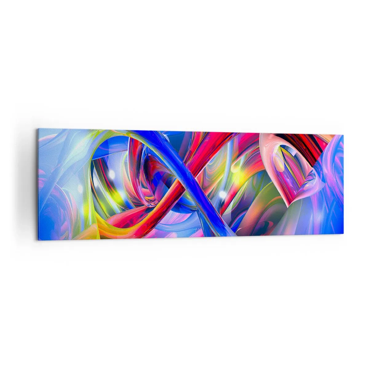 Schilderen op canvas - Een dans van kleuren - 160x50 cm