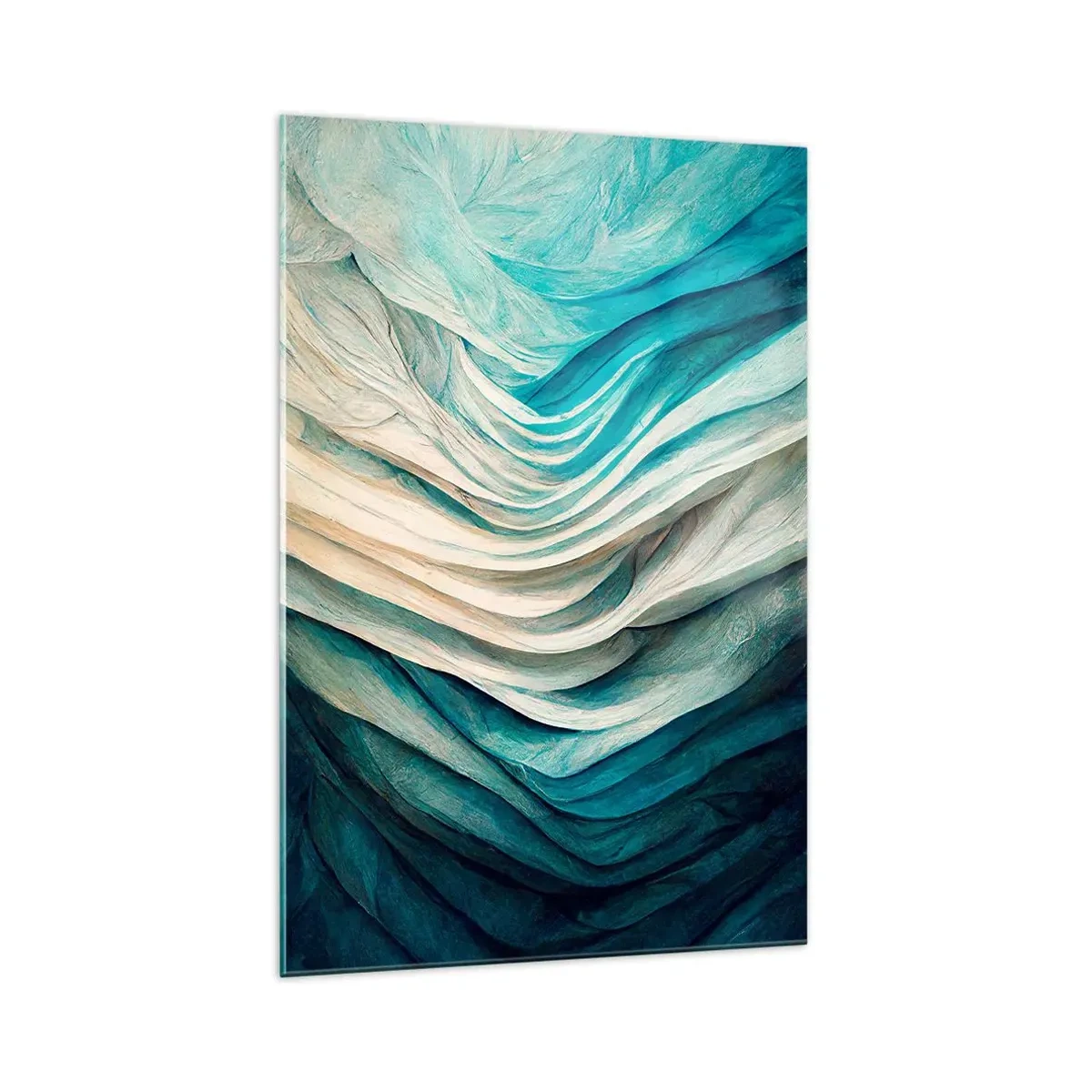 Schilderen op glas - Blauwe onverzadigbaarheid - 70x100 cm