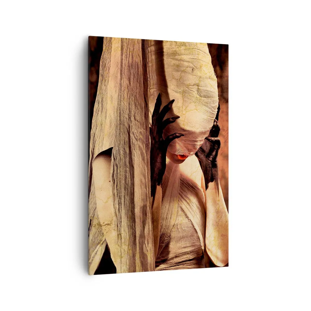 Schilderen op canvas - Tussen goed en kwaad - 80x120 cm