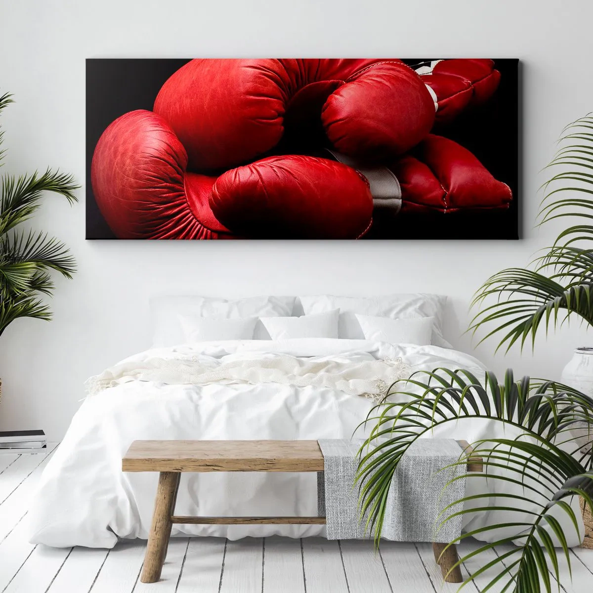 Schilderen op canvas - De emoties van het gevecht met ons - 120x50 cm
