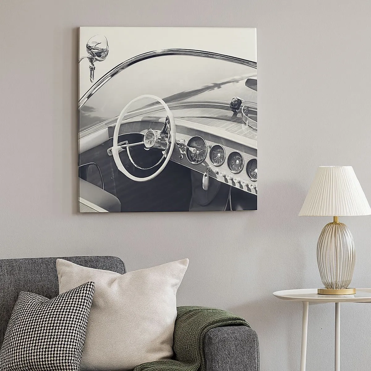 Schilderen op canvas - Weer voor de rijken - 30x30 cm