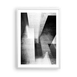 Poster in een witte lijst - De structuur van de ruimte - 50x70 cm