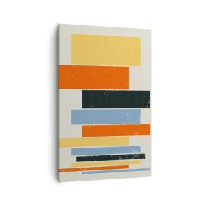 Schilderen op canvas - Muzieknotatie - 80x120 cm